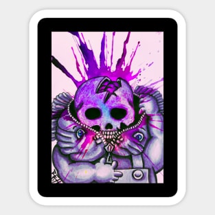 skeleton kid Sticker